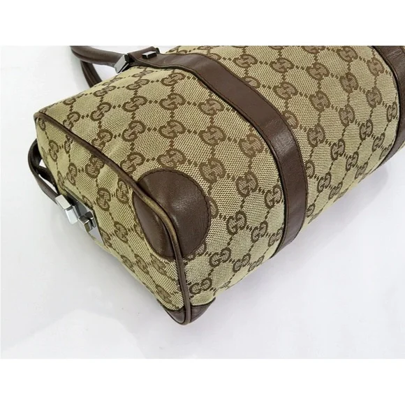 Gucci Beige and Brown Monogram Tote - Picture 6 of 16